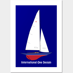 International One Design - IOD - Sailboat Posters and Art